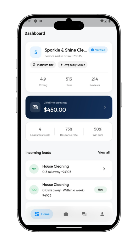 ProHomie Partner Mobile App